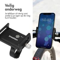 imoshion Mini Aluminium telefoonhouder fiets - Lichtgewicht - Verstelbaar - Zwart