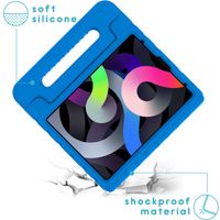 imoshion Kidsproof Backcover met handvat iPad Air 5 (2022) / Air 4 (2020) - Blauw