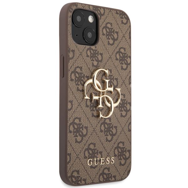Guess 4G Metal Logo Backcover Apple iPhone 13 Mini - Bruin