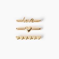 iDeal of Sweden Charms voor smartwatch bandjes - 3pack - Goud
