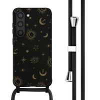 imoshion Siliconen design hoesje met koord Samsung Galaxy S23 - Sky Black