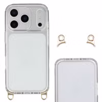 Selencia Backcover met afneembare haakjes Apple iPhone 18 Pro / 17 Pro - Transparant