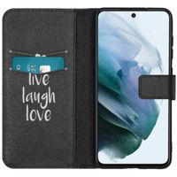 imoshion Design Softcase Bookcase Galaxy S21 FE - Live Laugh Love