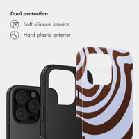 Selencia Vivid Back Cover Apple iPhone 16 Pro - Dream Swirl Chocolate