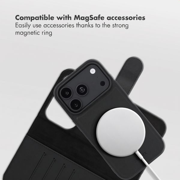 Accezz Edge detachable Bookcase with MagSafe Apple iPhone 18 Pro / 17 Pro - Black