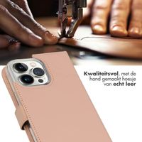 Selencia Echt Leren Bookcase Apple iPhone 14 Pro Max - Dusty Pink