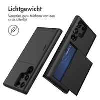 imoshion Backcover met pasjeshouder Samsung Galaxy S22 Ultra - Zwart