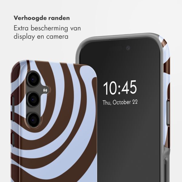 Selencia Vivid Backcover Samsung Galaxy S24 FE - Dream Swirl Chocolate
