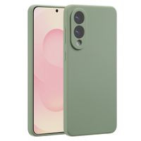 Accezz Liquid Silicone Backcover met MagSafe Samsung Galaxy S25 Edge - Cooper Green