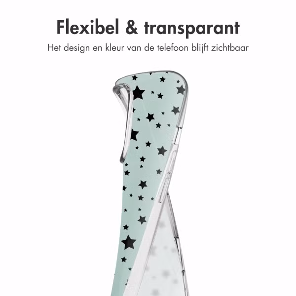 imoshion Design hoesje Apple iPhone 16 Pro - Stars Mint