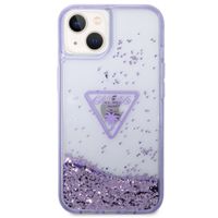 Guess Liquid Glitter Backcover Apple iPhone 14 - Paars
