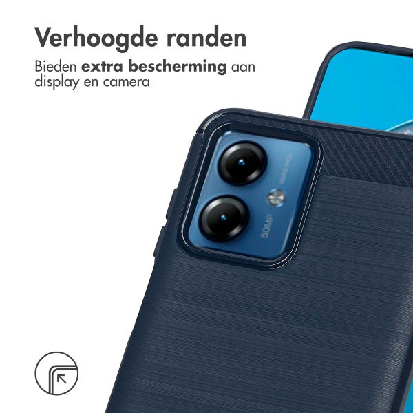 imoshion Brushed Backcover Motorola Moto G14 - Donkerblauw