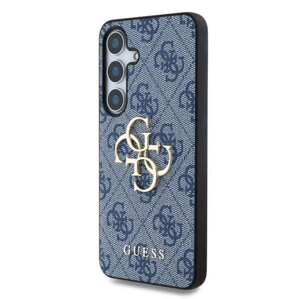 Guess 4G Metal Logo Backcover Samsung Galaxy S25 - Blauw