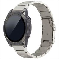 Accezz Mat Titanium bandje  - Garmin 22 mm aansluiting - Titanium
