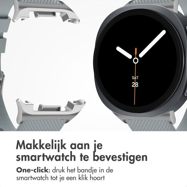 imoshion Flexibel Siliconen bandje Samsung Galaxy Watch 8 (Classic) - 40 / 44 / 46mm - Grijs