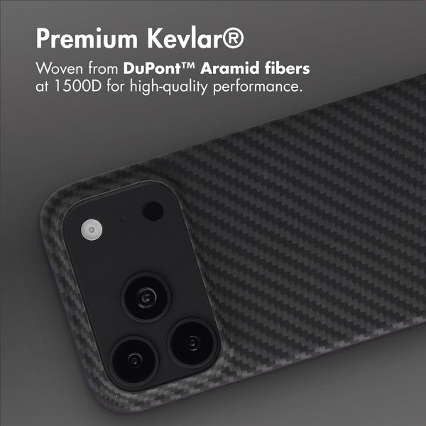 Accezz MagSafe Kevlar® Case Apple iPhone 18 Pro Max / 17 Pro Max - Black