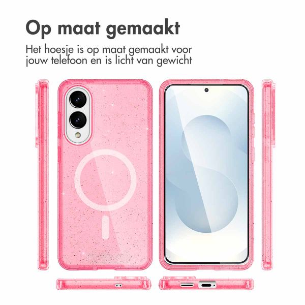 imoshion Sparkle Backcover met MagSafe Samsung Galaxy S25 Edge - Roze