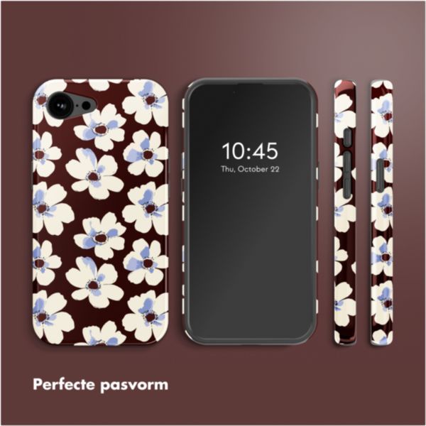 Selencia Vivid Backcover met MagSafe Apple iPhone 16e - Choco Flower Pop