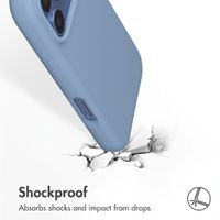 Accezz Liquid Silicone Case with MagSafe Apple iPhone 18 Pro / 17 Pro - Light Blue