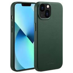 Accezz Leather Back Cover with MagSafe Apple iPhone 13 - Cedar Green