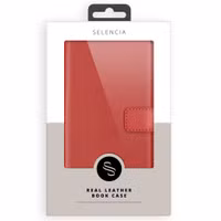 Selencia Echt Leren Bookcase Samsung Galaxy S20 Plus - Rood