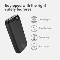 imoshion Power bank 20,000 mAh - 22.5W Fast charger - USB-C / USB-A - Black