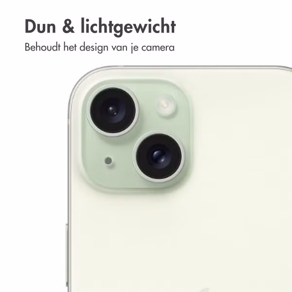 imoshion 2 Pack Camera lens protector Apple iPhone 15 / 15 Plus - Green