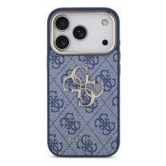 Guess 4G Metal Logo Backcover Apple iPhone 18 Pro Max / 17 Pro Max - Blue