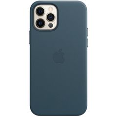 Apple Leather Backcover MagSafe iPhone 12 (Pro) - Baltic Blue