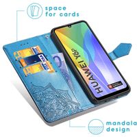 imoshion Mandala Bookcase Huawei Y6p - Turquoise