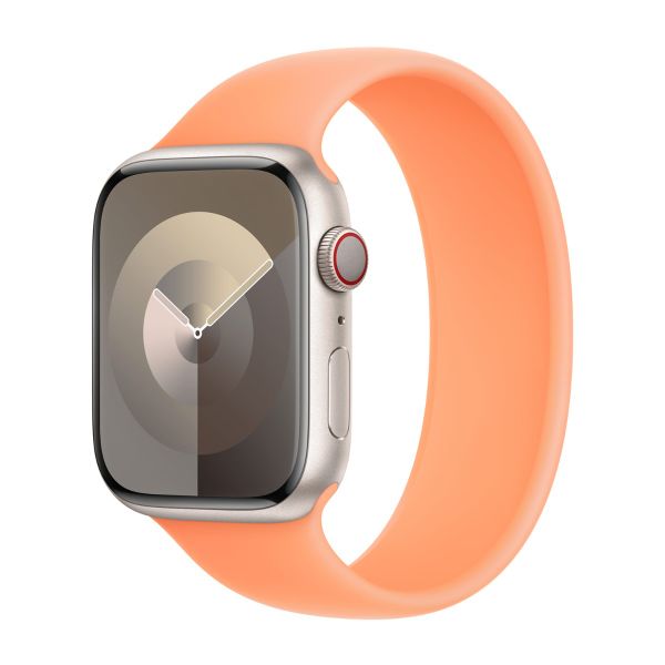 Apple 5 Pack Siliconen solobandje Apple Watch | 38/40/41/42 mm - Maat 2 - Light Pink/ Winter Blue/ Sprout Green/ Orange Sorbet/ White