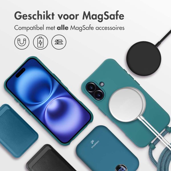 imoshion Color Backcover met afneembaar koord MagSafe iPhone 16 - Dark Green