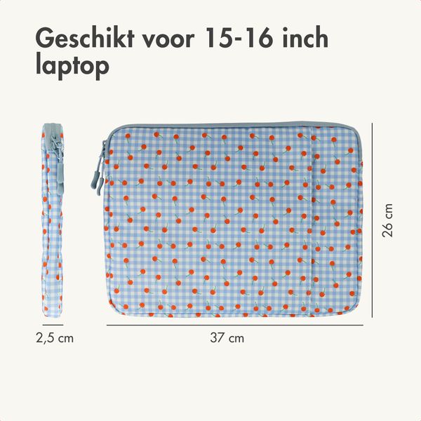 imoshion Design Laptophoes 15-16 inch - Laptopsleeve - Cherry Check