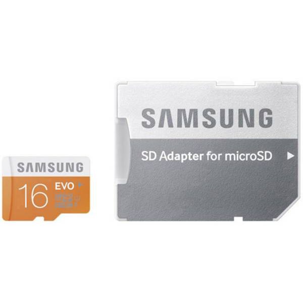 Samsung 16GB EVO Plus microSDHC geheugenkaart klasse 10 + adapter