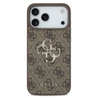 Guess 4G Metal Logo Backcover Apple iPhone 17 Pro - Bruin