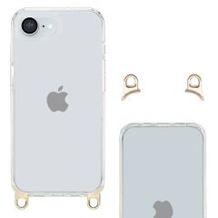 Selencia Backcover met afneembare haakjes Apple iPhone 16e - Transparant