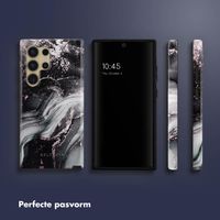 Selencia Vivid Backcover Samsung Galaxy S24 Ultra - Chic Marble Black
