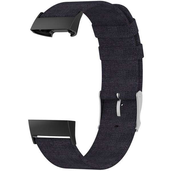 imoshion Nylon bandje voor Fitbit Charge 3 / 4 - Zwart