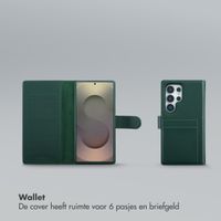 Selencia Olyn Uitneembare Bookcase met MagSafe Samsung Galaxy S25 Ultra - Groen