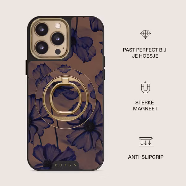 Burga Ringholder MagSafe Gold - Telefoonring - Velvet Night