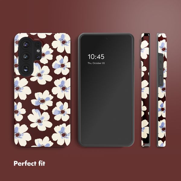 Selencia Vivid Back Cover Samsung Galaxy S26 Ultra - Choco Flower Pop