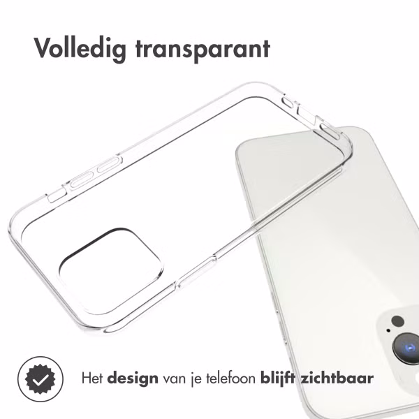 Accezz Clear Backcover Apple iPhone 13 Pro - Transparant