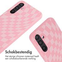 imoshion Siliconen design hoesje met koord Samsung Galaxy S23 FE - Retro Pink