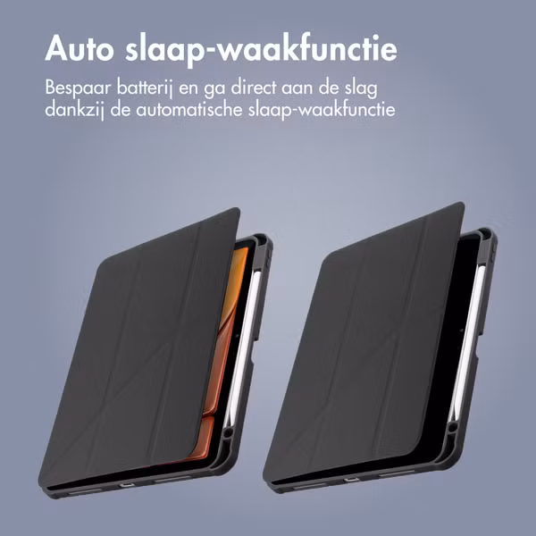 imoshion Origami Bookcase Apple iPad 9 (2021) 10.2 inch / iPad 8 (2020) 10.2 inch / iPad 7 (2019) 10.2 inch - Zwart