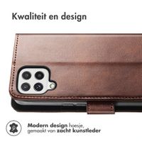 imoshion Luxe Bookcase voor de Samsung Galaxy M22 / A22 (4G) - Donkerbruin