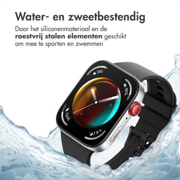 imoshion Siliconen bandje Huawei Watch Fit 4 / 4 Pro - Zwart