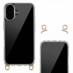 Selencia Backcover met afneembare haakjes Apple iPhone 16 - Transparant
