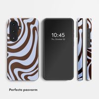 Selencia Vivid Backcover met MagSafe Samsung Galaxy S26 FE - Dream Swirl Chocolate
