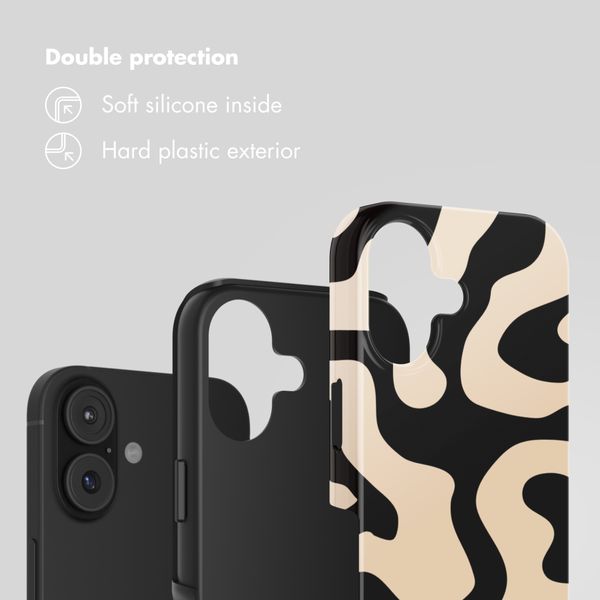 Selencia Vivid Back Cover Apple iPhone 17 - Art Wave Black