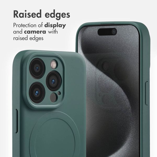 imoshion Colour Back Cover with MagSafe Apple iPhone 15 Pro - Dark Green